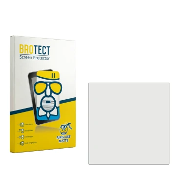 Parte frontale di una confezione del prodotto con il logo del marchio BROTECT. Accanto si trova la protezione per lo schermo c