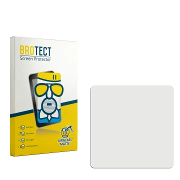 Parte frontale di una confezione del prodotto con il logo del marchio BROTECT. Accanto si trova la protezione per lo schermo c