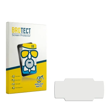 Parte frontale di una confezione del prodotto con il logo del marchio BROTECT. Accanto si trova la protezione per lo schermo c
