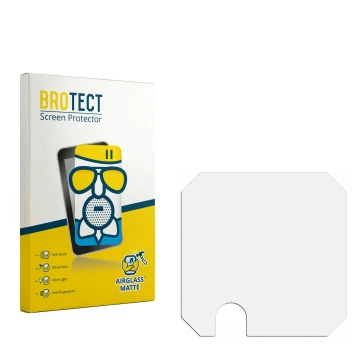 Parte frontale di una confezione del prodotto con il logo del marchio BROTECT. Accanto si trova la protezione per lo schermo c