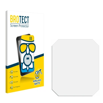 Parte frontale di una confezione del prodotto con il logo del marchio BROTECT. Accanto si trova la protezione per lo schermo c