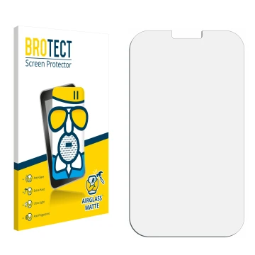Parte frontale di una confezione del prodotto con il logo del marchio BROTECT. Accanto si trova la protezione per lo schermo c