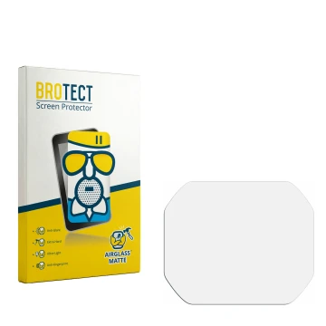 Parte frontale di una confezione del prodotto con il logo del marchio BROTECT. Accanto si trova la protezione per lo schermo c