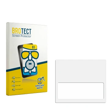 Parte frontale di una confezione del prodotto con il logo del marchio BROTECT. Accanto si trova la protezione per lo schermo c