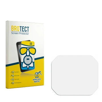 Parte frontale di una confezione del prodotto con il logo del marchio BROTECT. Accanto si trova la protezione per lo schermo c