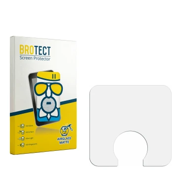 Parte frontale di una confezione del prodotto con il logo del marchio BROTECT. Accanto si trova la protezione per lo schermo c