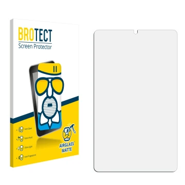 Parte frontale di una confezione del prodotto con il logo del marchio BROTECT. Accanto si trova la protezione per lo schermo c