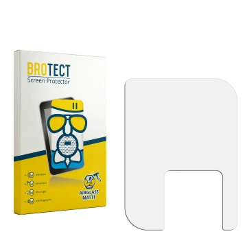 Parte frontale di una confezione del prodotto con il logo del marchio BROTECT. Accanto si trova la protezione per lo schermo c