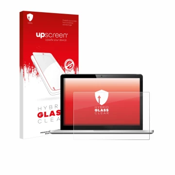 Parte frontale di una confezione del prodotto con il logo del marchio upscreen. Accanto è raffigurato il dispositivo con la re