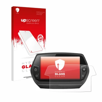 Parte frontale di una confezione del prodotto con il logo del marchio upscreen. Accanto è raffigurato il dispositivo Bosch Nyo