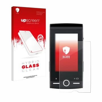 Parte frontale di una confezione del prodotto con il logo del marchio upscreen. Accanto è raffigurato il dispositivo Sigma ROX