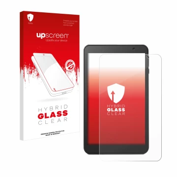 Parte frontale di una confezione del prodotto con il logo del marchio upscreen. Accanto è raffigurato il dispositivo Vankyo Ma