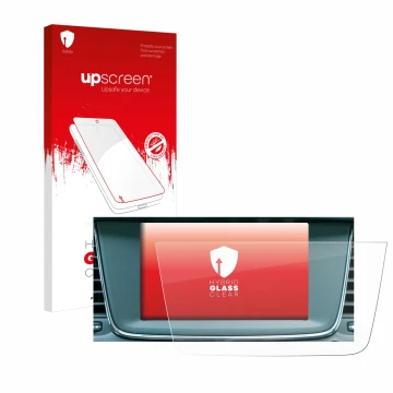 Parte frontale di una confezione del prodotto con il logo del marchio upscreen. Accanto è raffigurato il dispositivo Opel Gran