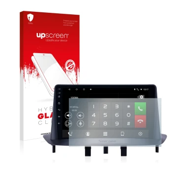 Parte frontale di una confezione del prodotto con il logo del marchio upscreen. Accanto è raffigurato il dispositivo Pioneer A