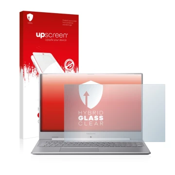 Parte frontale di una confezione del prodotto con il logo del marchio upscreen. Accanto è raffigurato il dispositivo MEDION Ak
