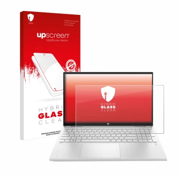 Parte frontale di una confezione del prodotto con il logo del marchio upscreen. Accanto è raffigurato il dispositivo HP ProBoo