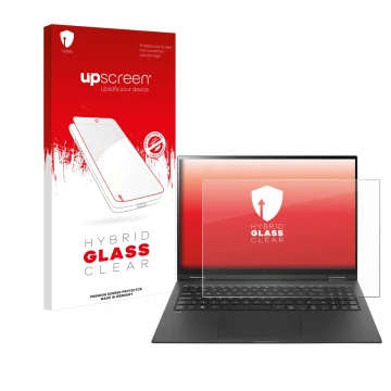 Parte frontale di una confezione del prodotto con il logo del marchio upscreen. Accanto è raffigurato il dispositivo LG gram 1