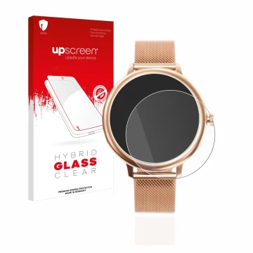 Parte frontale di una confezione del prodotto con il logo del marchio upscreen. Accanto è raffigurato il dispositivo Naixues S