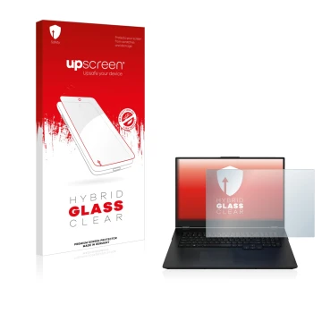 Parte frontale di una confezione del prodotto con il logo del marchio upscreen. Accanto è raffigurato il dispositivo Zenec Z-E