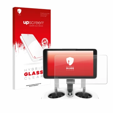 Parte frontale di una confezione del prodotto con il logo del marchio upscreen. Accanto è raffigurato il dispositivo DJI Phant