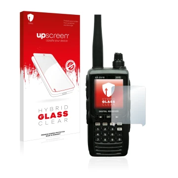 Parte frontale di una confezione del prodotto con il logo del marchio upscreen. Accanto è raffigurato il dispositivo Aor AR-DV