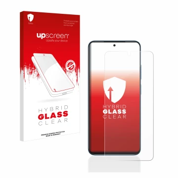 Parte frontale di una confezione del prodotto con il logo del marchio upscreen. Accanto è raffigurato il dispositivo Xiaomi Re