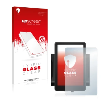 Parte frontale di una confezione del prodotto con il logo del marchio upscreen. Accanto è raffigurato il dispositivo Bafang 86