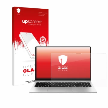 Parte frontale di una confezione del prodotto con il logo del marchio upscreen. Accanto è raffigurato il dispositivo Samsung G