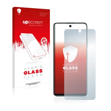 Parte frontale di una confezione del prodotto con il logo del marchio upscreen. Accanto è raffigurato il dispositivo Xiaomi Re