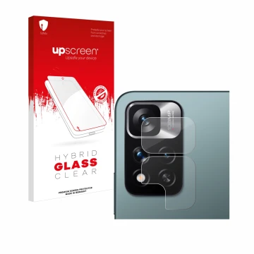 Parte frontale di una confezione del prodotto con il logo del marchio upscreen. Accanto è raffigurato il dispositivo Xiaomi Re