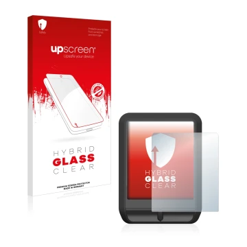 Parte frontale di una confezione del prodotto con il logo del marchio upscreen. Accanto è raffigurato il dispositivo Mahle Pul