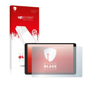 Parte frontale di una confezione del prodotto con il logo del marchio upscreen. Accanto è raffigurato il dispositivo Odys Spac