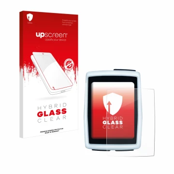 Parte frontale di una confezione del prodotto con il logo del marchio upscreen. Accanto è raffigurato il dispositivo Sigma BC 