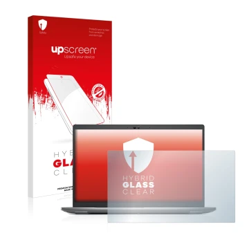 Parte frontale di una confezione del prodotto con il logo del marchio upscreen. Accanto è raffigurato il dispositivo Dell Prec