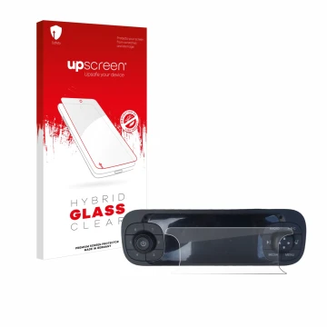 Parte frontale di una confezione del prodotto con il logo del marchio upscreen. Accanto è raffigurato il dispositivo Fiat Pand