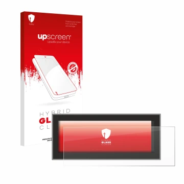 Parte frontale di una confezione del prodotto con il logo del marchio upscreen. Accanto è raffigurato il dispositivo Opel Astr