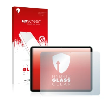 Parte frontale di una confezione del prodotto con il logo del marchio upscreen. Accanto è raffigurato il dispositivo OnePlus P