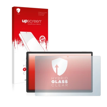 Parte frontale di una confezione del prodotto con il logo del marchio upscreen. Accanto è raffigurato il dispositivo Sebbe Fac