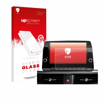 Parte frontale di una confezione del prodotto con il logo del marchio upscreen. Accanto è raffigurato il dispositivo Kia Pican
