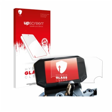 Parte frontale di una confezione del prodotto con il logo del marchio upscreen. Accanto è raffigurato il dispositivo VOGE 350 