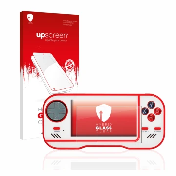 Parte frontale di una confezione del prodotto con il logo del marchio upscreen. Accanto è raffigurato il dispositivo Blaze Eve