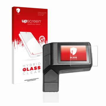 Parte frontale di una confezione del prodotto con il logo del marchio upscreen. Accanto è raffigurato il dispositivo Giant Rid