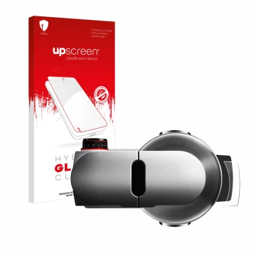 Parte frontale di una confezione del prodotto con il logo del marchio upscreen. Accanto è raffigurato il dispositivo Bosch MUM