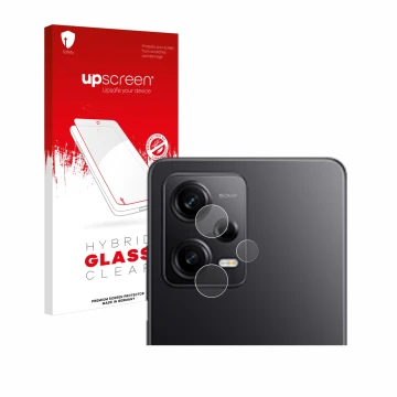 Parte frontale di una confezione del prodotto con il logo del marchio upscreen. Accanto è raffigurato il dispositivo Xiaomi Re