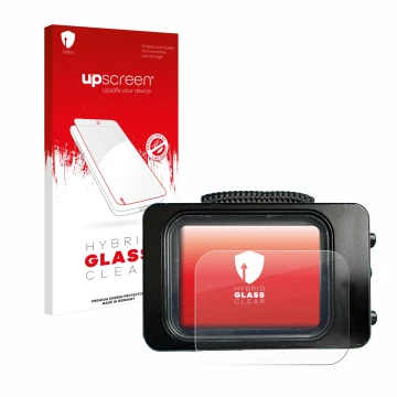 Parte frontale di una confezione del prodotto con il logo del marchio upscreen. Accanto è raffigurato il dispositivo Divesoft 