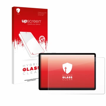 Parte frontale di una confezione del prodotto con il logo del marchio upscreen. Accanto è raffigurato il dispositivo Samsung G