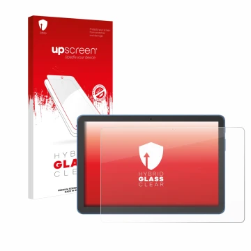 Parte frontale di una confezione del prodotto con il logo del marchio upscreen. Accanto è raffigurato il dispositivo Amazon Fi