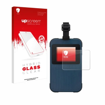 Parte frontale di una confezione del prodotto con il logo del marchio upscreen. Accanto è raffigurato il dispositivo Acer Endu