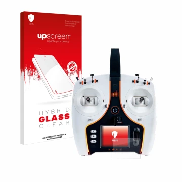 Parte frontale di una confezione del prodotto con il logo del marchio upscreen. Accanto è raffigurato il dispositivo Spektrum 