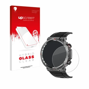 Parte frontale di una confezione del prodotto con il logo del marchio upscreen. Accanto è raffigurato il dispositivo Iowodo W5